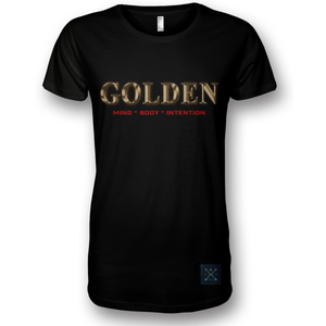 "GOLDEN mind, body and intention" Men cotton T-Shirt